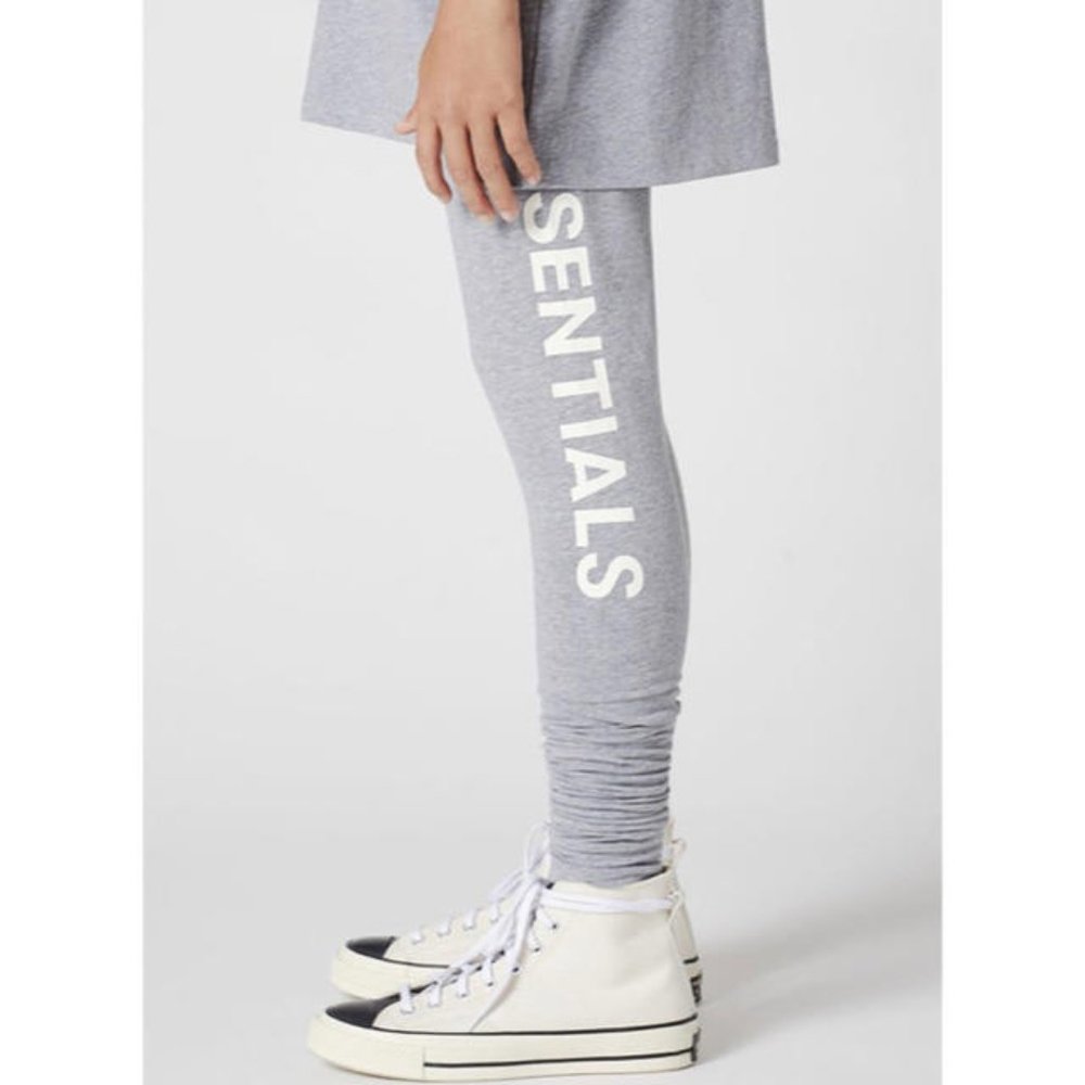 New Fear of God Essentials drop crotch high rise side logo legging lounge pants